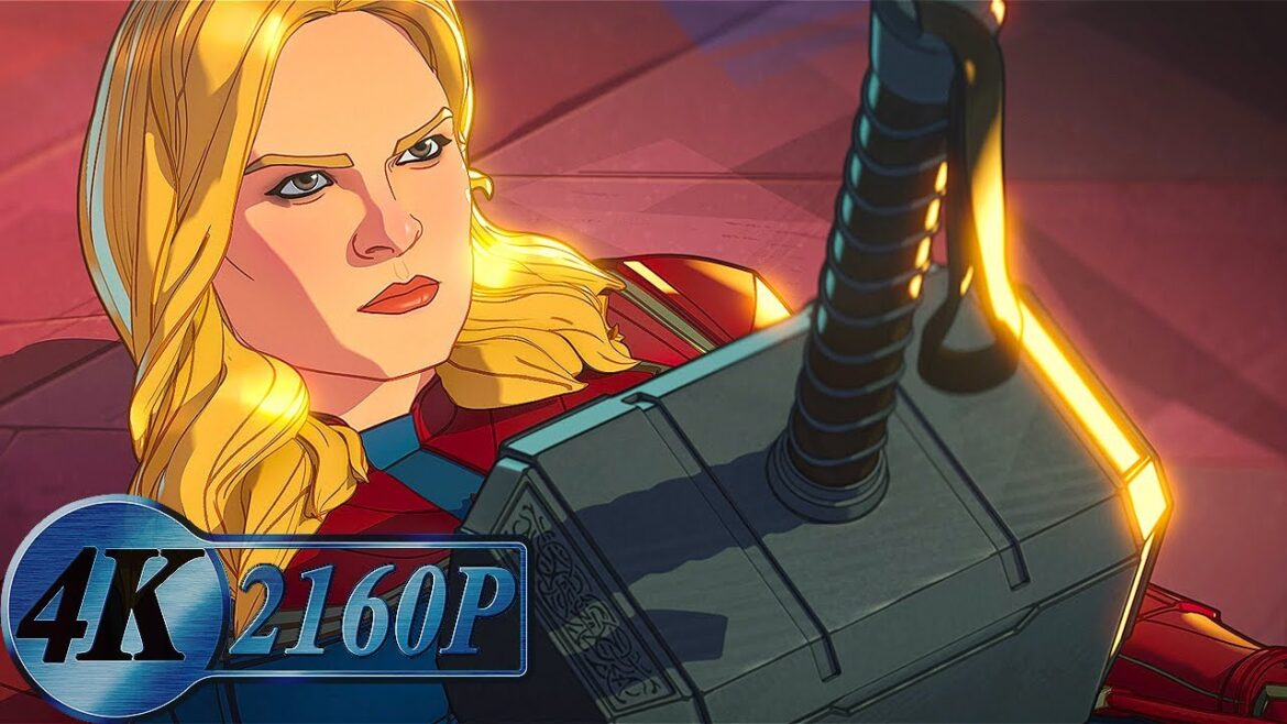 Thor vs. Captain Marvel the Party-Pooper Fight Scene [No BGM] | What If...?