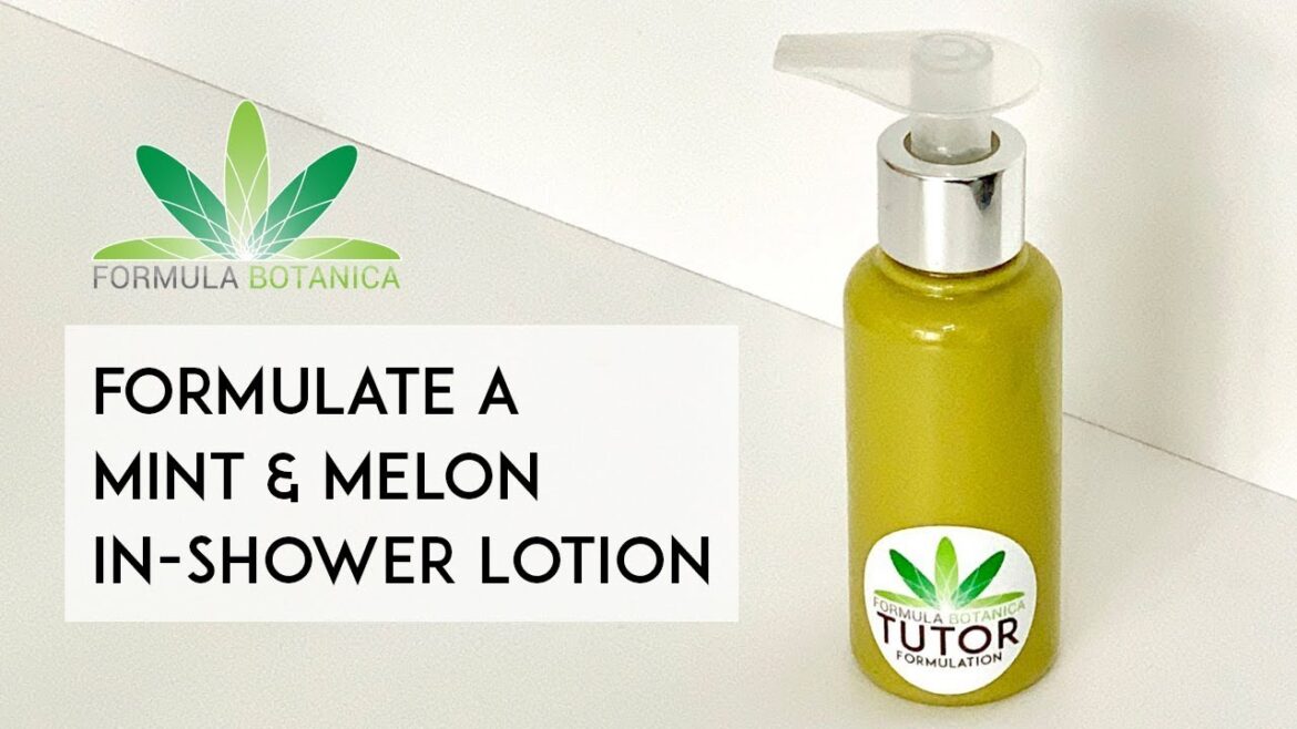 How to Make a Natural Mint & Melon In-Shower Lotion