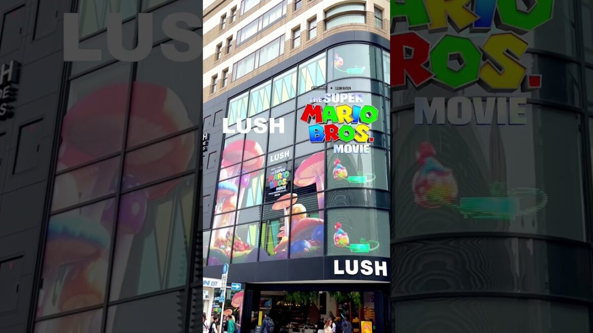 LUSH新宿店がマリオにジャックされてた🍄🌟