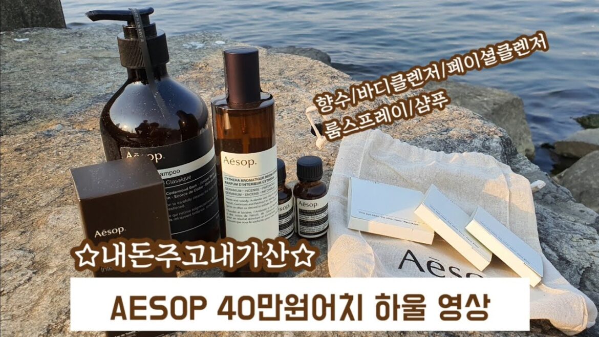[하울링] 이솝 제품 40만원어치 샀습니다..이솝 샴푸 룸스프레이 향수 바디클렌저 페이셜클렌져 내 돈 내고 사서 쓴 후기