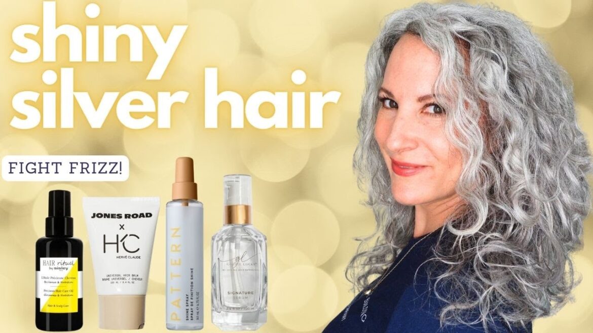 Shiny Silver Hair!  Pattern Shine Spray, Jones Road Universal Hair Balm, GoldieLocks Serum & Sisley