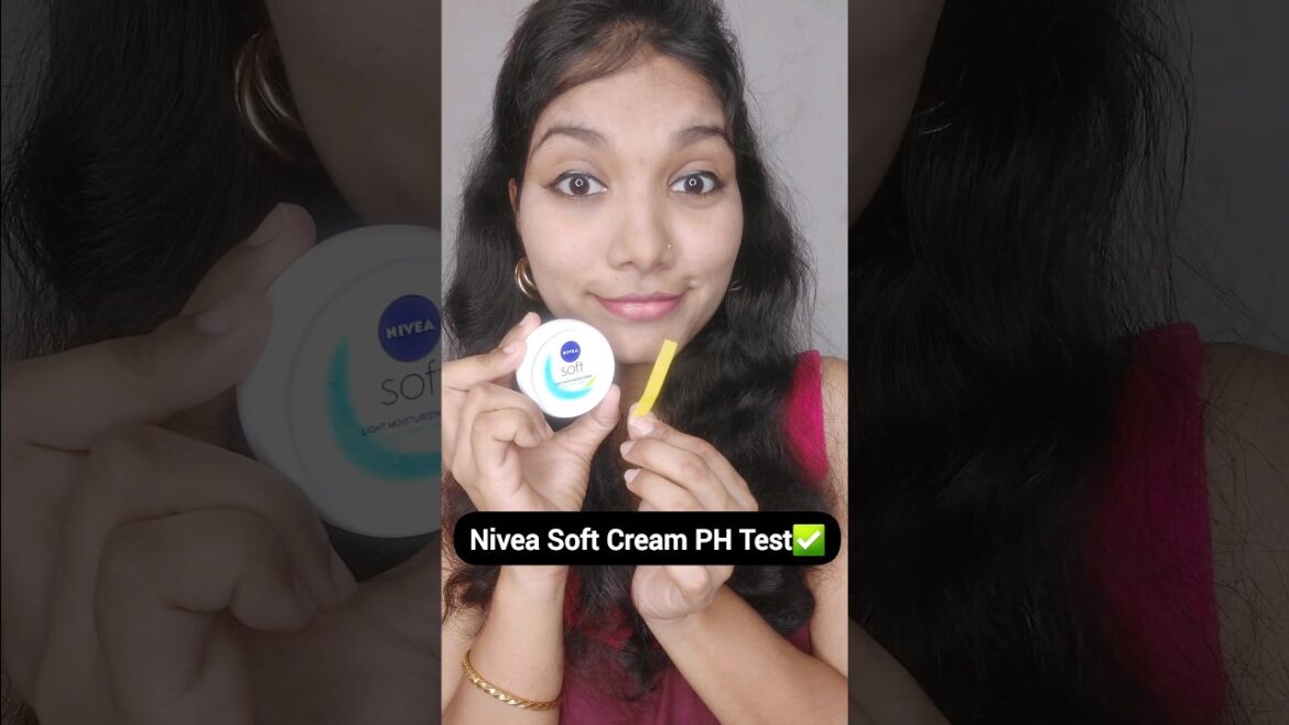 Nivea Soft moisturising cream review! 😲Honest review 🤗 pH Testing ✅️ #shorts #viral #skincare