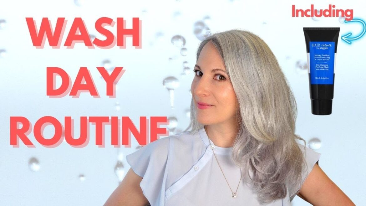 Silver Hair Washing Routine: Hair Rituel by Sisley, Pre-Shampoo Purifying Mask with White Clay