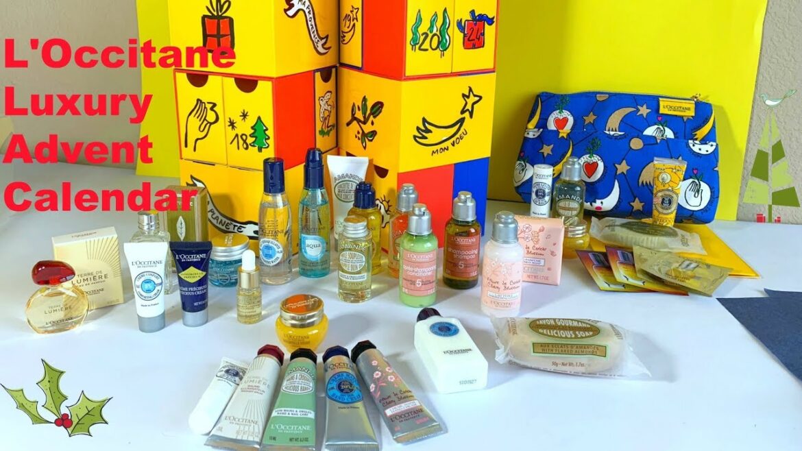 L'Occitane Luxury Advent Calendar 2018 unboxing