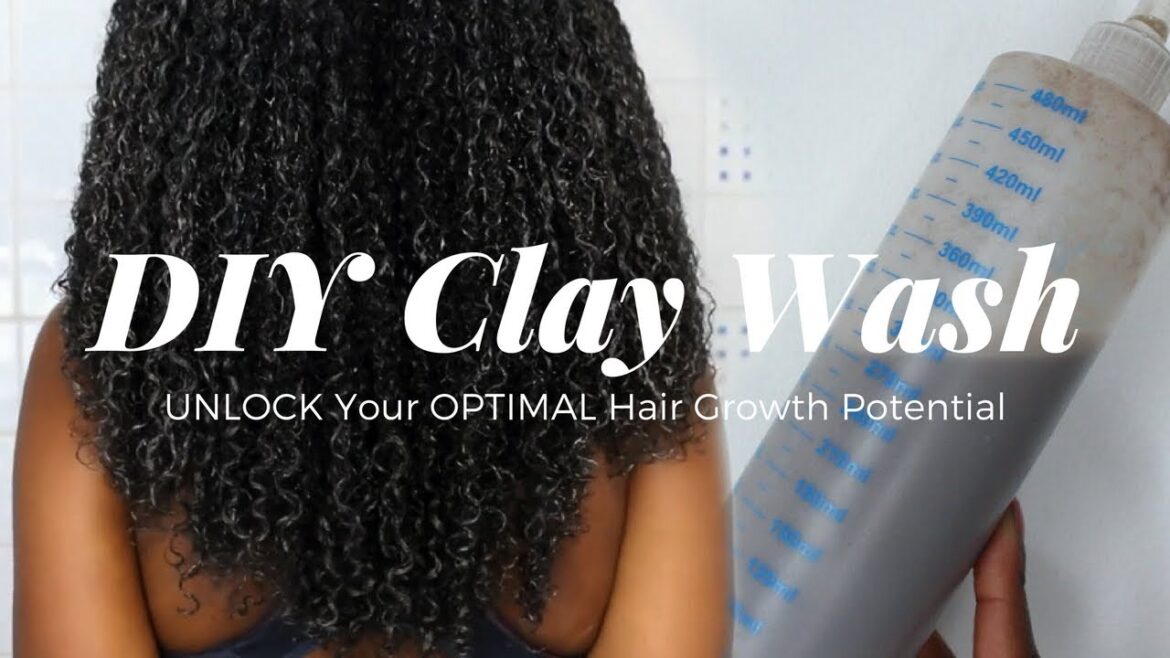 DIY CLAY WASH 💆🏾🚿| Reduce shedding, Rejuvenate your scalp and Retain length!