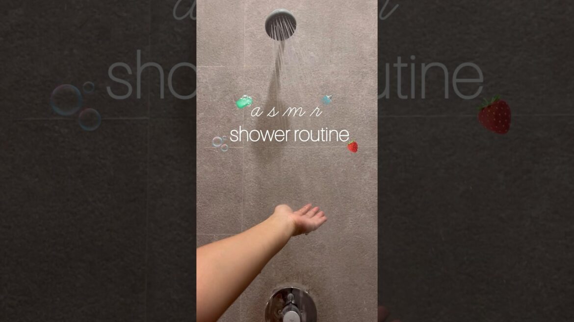 *ASMR* Shower Routine 🚿🧼🫧 #asmr #showerroutine #shortsvideo