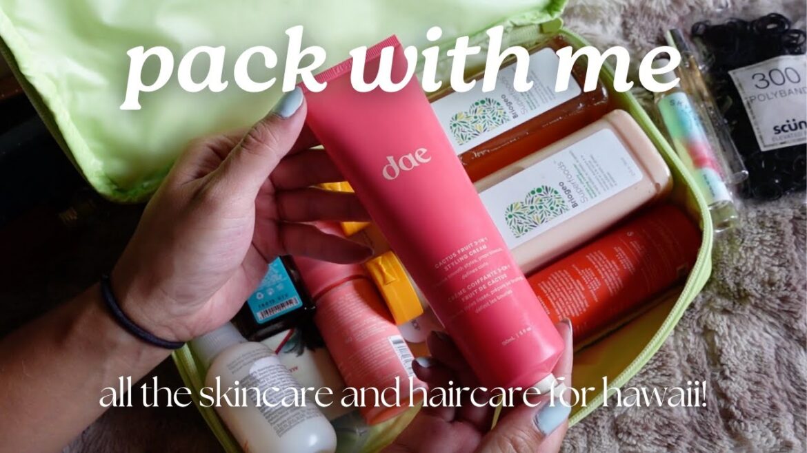 PACK WITH ME FOR HAWAII!! | part 2: skincare + haircare PACK WITH ME FOR HAWAII!! | part 2: skincare + haircare