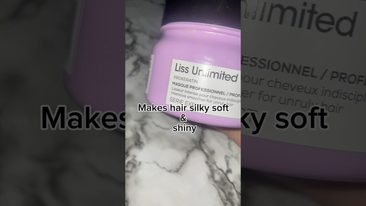 Haircare empty - Liss unlimited Hair 💜 mask #loreal #haircare #mask