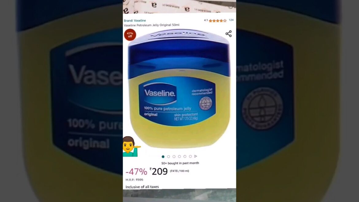 50% off original skin protecting jelly| Vaseline|Amazon  #shorts