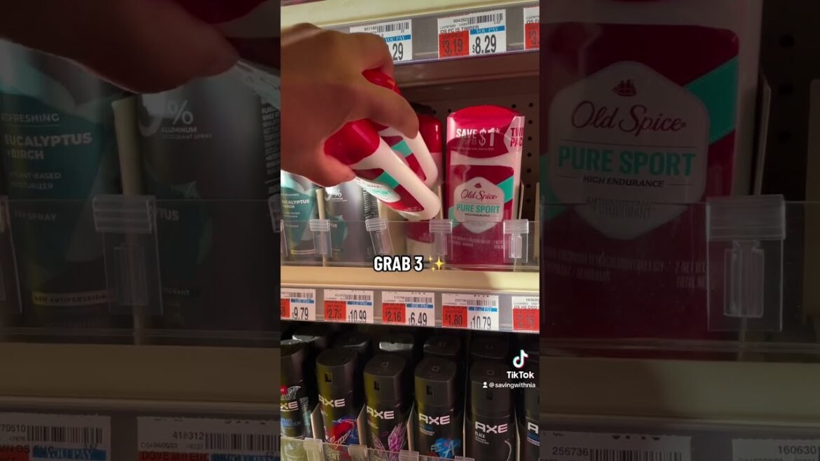 $.82 OLD SPICE DEODORANT AT CVS 🤯🔥‼️ #cvs #savingwithnia #shorts #oldspice