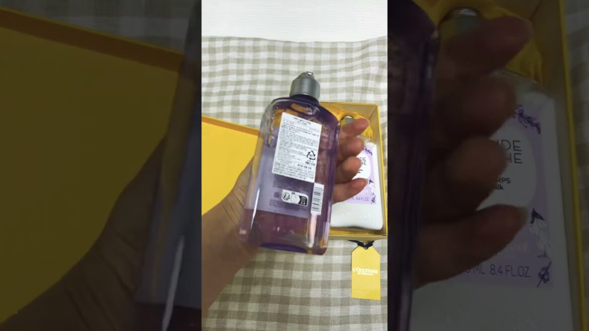 록시땅 라벤더 블랑쉬 샤워젤, 바디밀크 언벅싱 ㅣ loccitane lavende blanche shower gel, body milk #바디워시 #unboxing