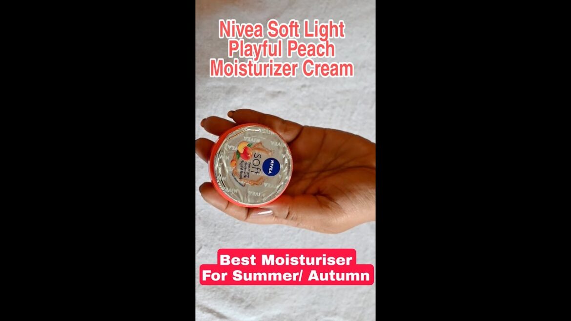 Nivea Soft Light Playful Peach Moisturizer #nivea #youtubeshorts