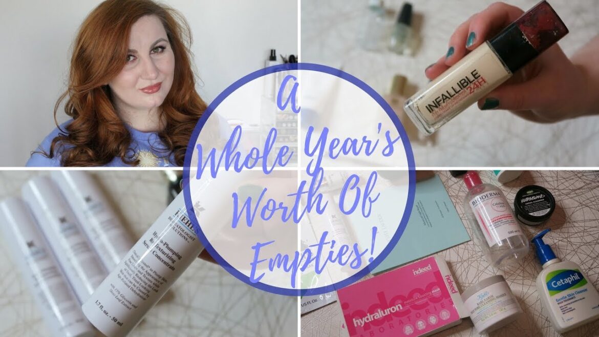 A YEAR OF BEAUTY EMPTIES! | Rose Keats