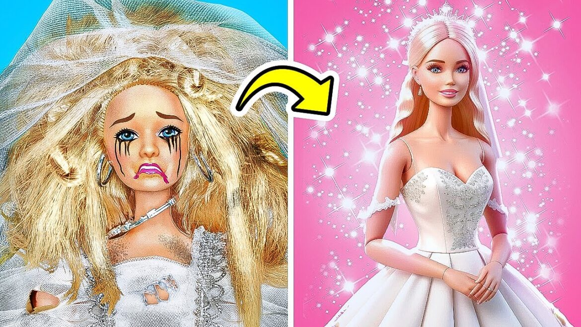 オタクから美しい花嫁へ 👰 バービーウェディングメイクオーバーハック＆バイラルティップス
