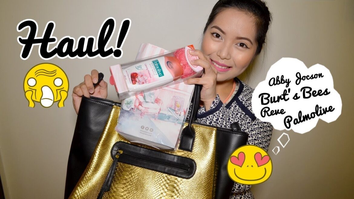 HAUL (AbbyJocson Bag, Reve Concealer, Burt's Bees) - saytiocoartillero
