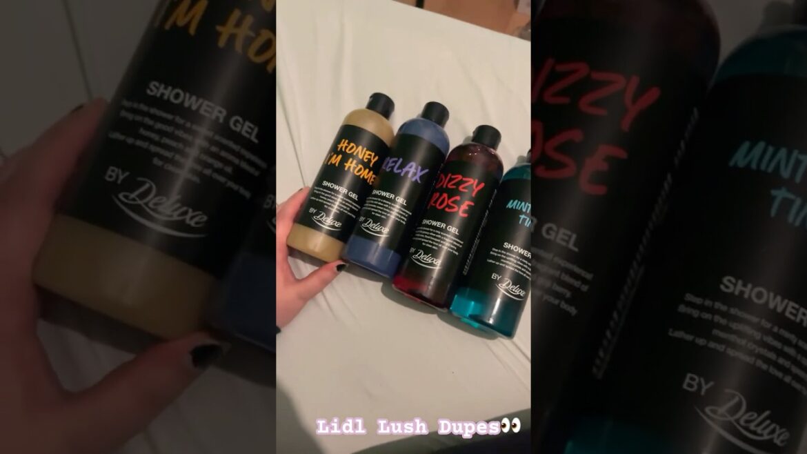 Lidl Lush shower gel dupes 2024 quick unboxing! | Julia Plans🩷