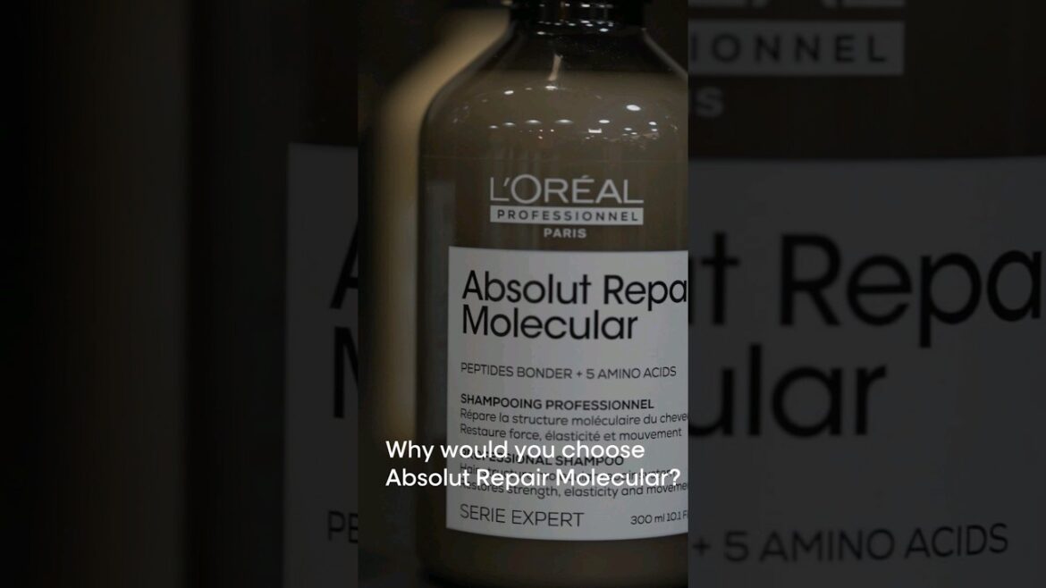 Repair up to 2 years of damage in just one use with Absolute Repair Molecular by L'Oréal Pro