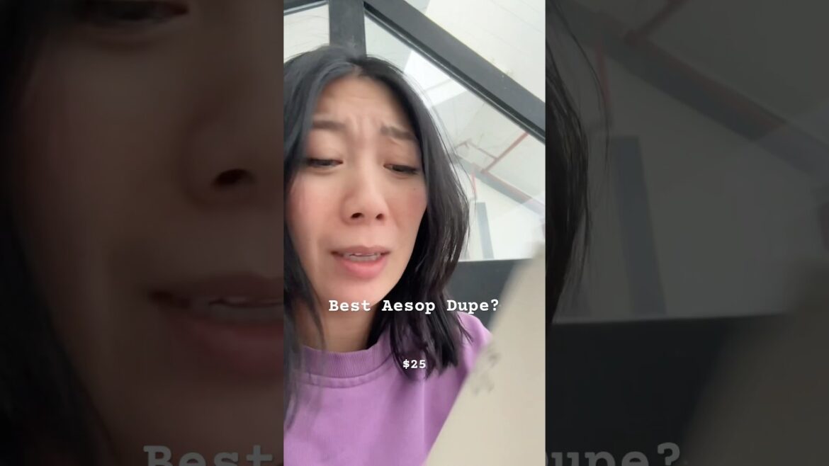 $25 Aēsop dupe!? #aesop #dupes #aesopdupe #skincareproducts #skincaretips #skincarejunkie