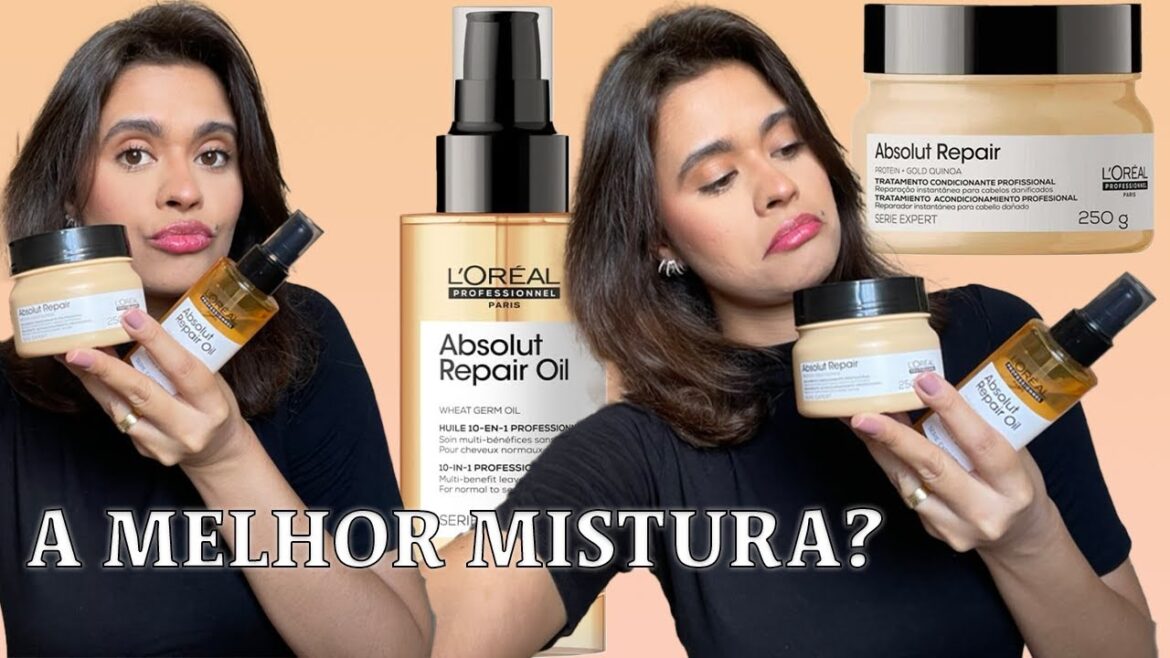 ABSOLUT REPAIR LOREAL | MÁSCARA ABSOLUT REPAIR E ÓLEO ABSOLUT REPAIR JUNTOS