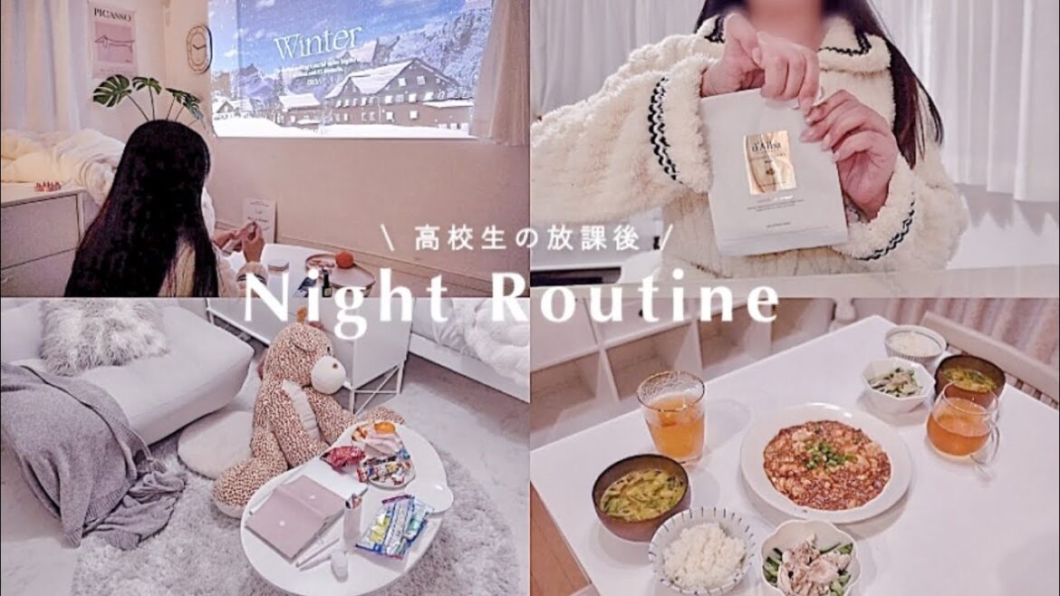 ナイトルーティン✧高校生のふつうの放課後