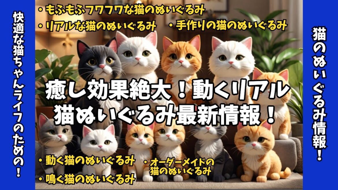 本物そっくり！ 猫好き必見のリアルで癒される猫ぬいぐるみ最新ランキング！！