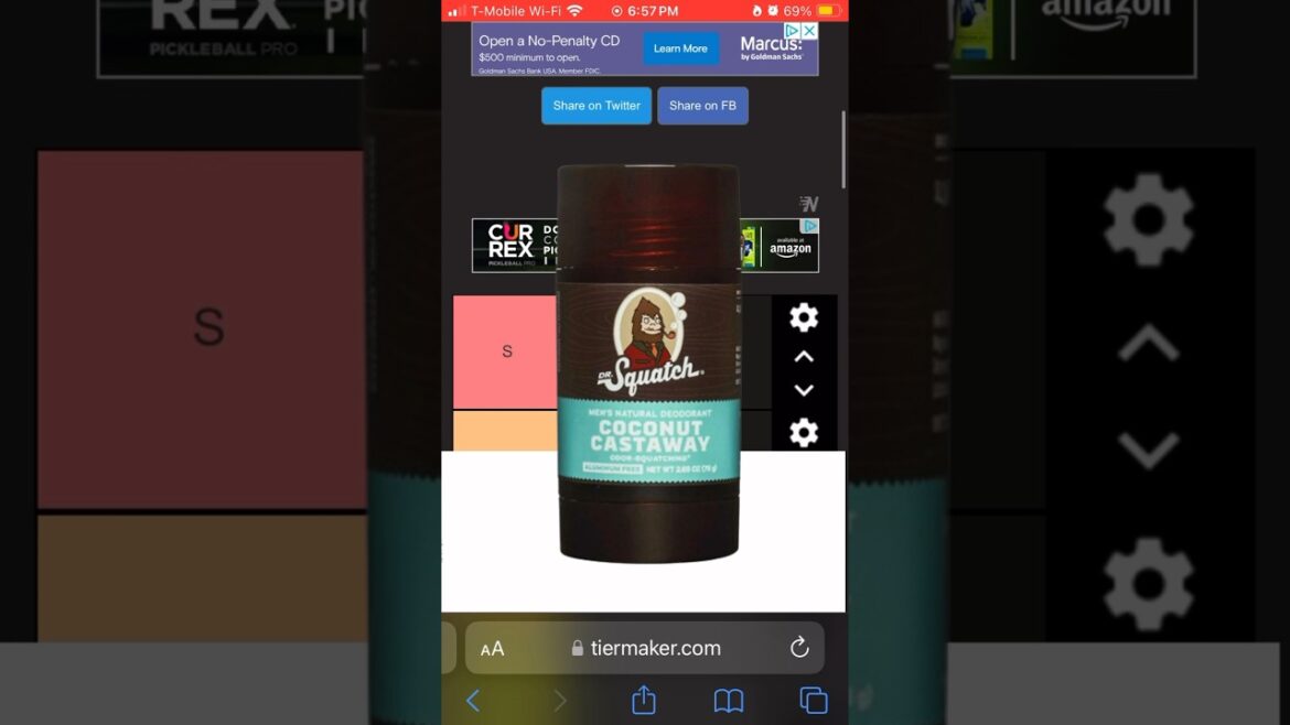 Ranking Every Old Spice Deodorant!!! #oldspice #drsquatch #deodorant #shorts