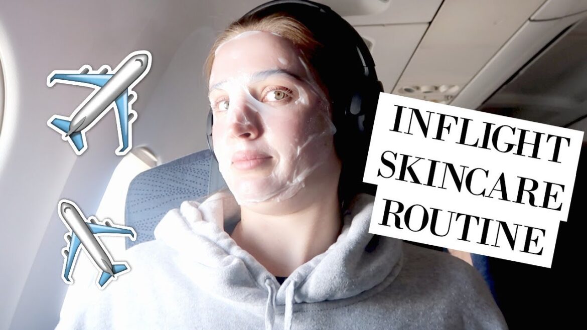 My Inflight Skincare Routine ✈️ | allanaramaa