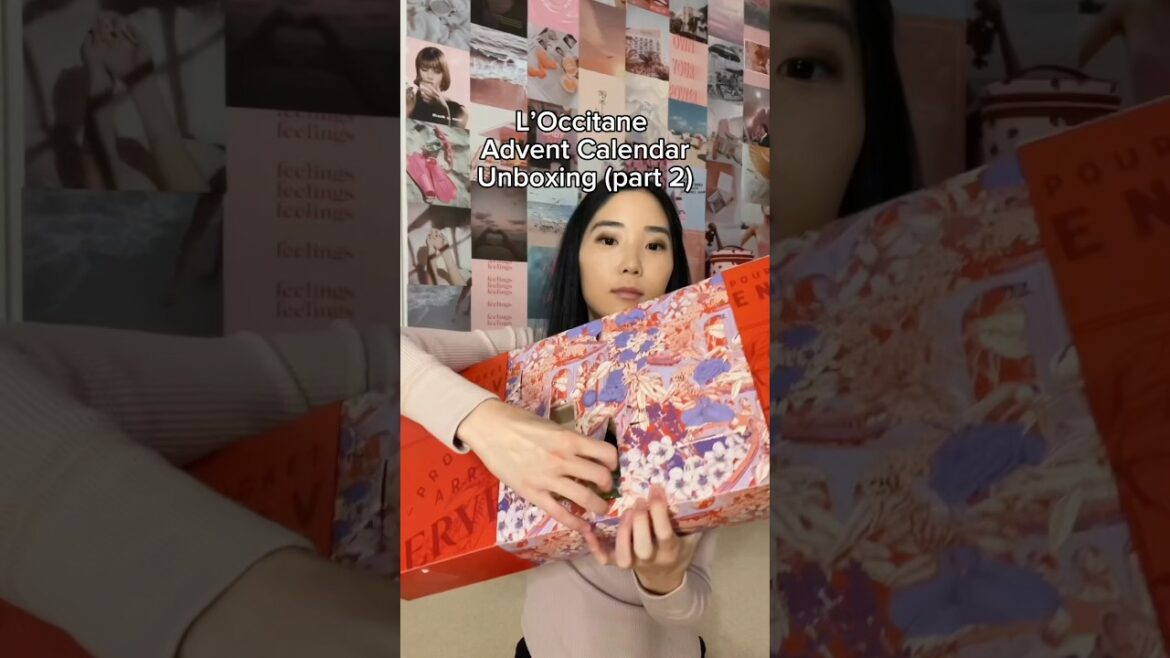 L'OCCITANE ADVENT CALENDAR UNBOXING!! (PART 2) #shorts