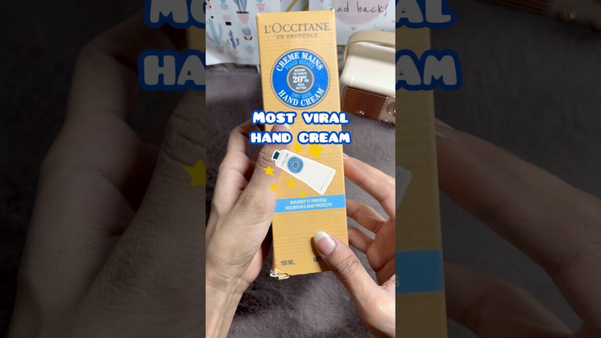 Trying the most hyped L’Occitane shea butter hand cream 🤍✨ #loccitane #sheabutter #review #shorts