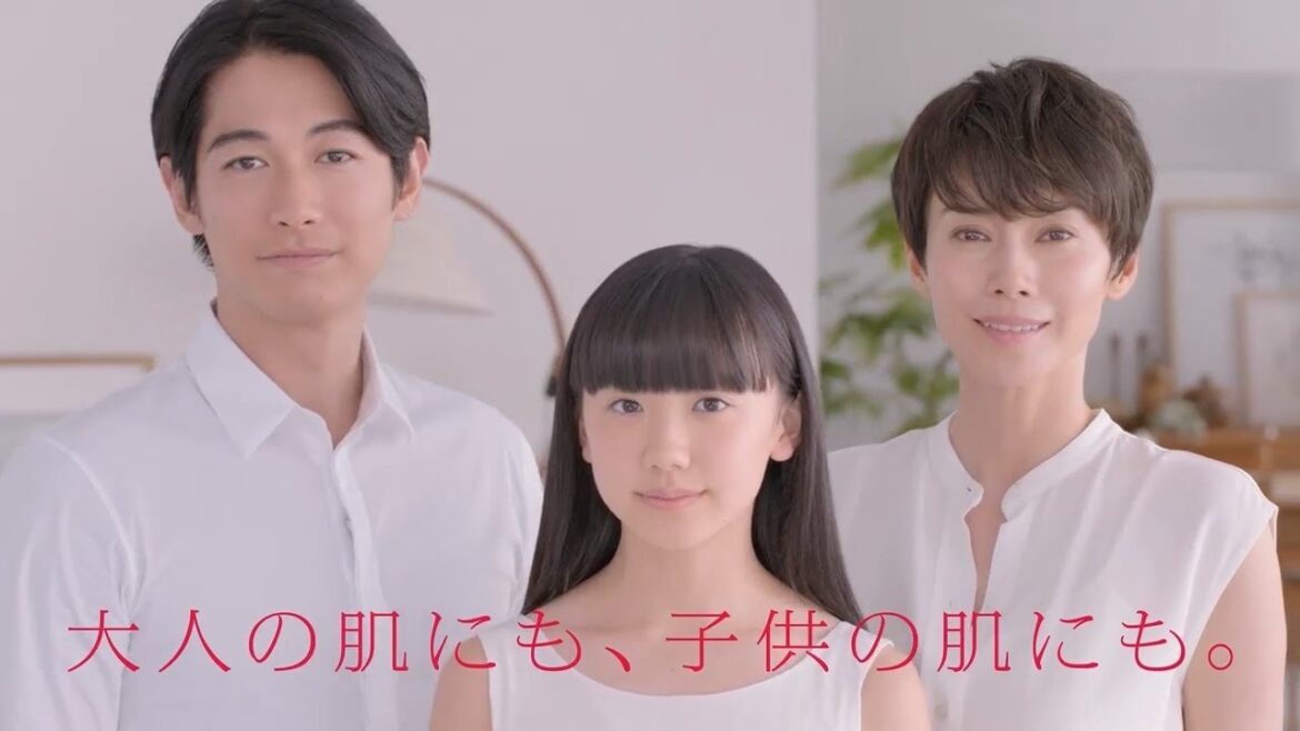 【日本CM】藤岡靛中谷美紀蘆田愛菜齊齊說明小孩子也要保濕