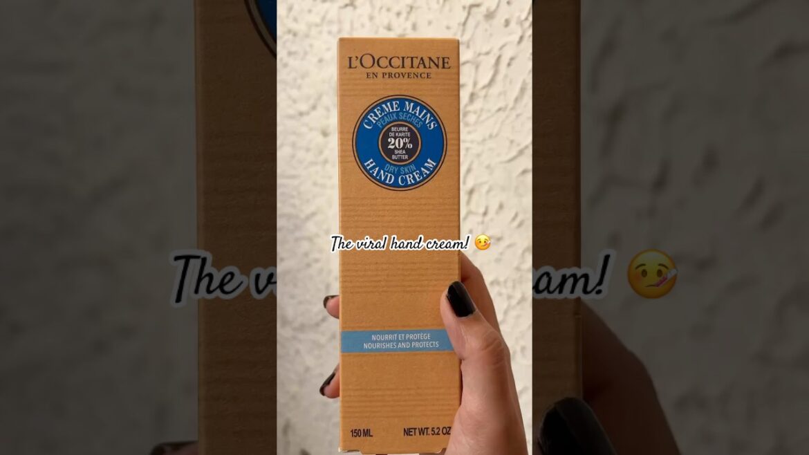 L’occitane Hand Cream 😲 The Viral Hand Cream 🥴 #loccitane #skincare #skincareroutine #handcream