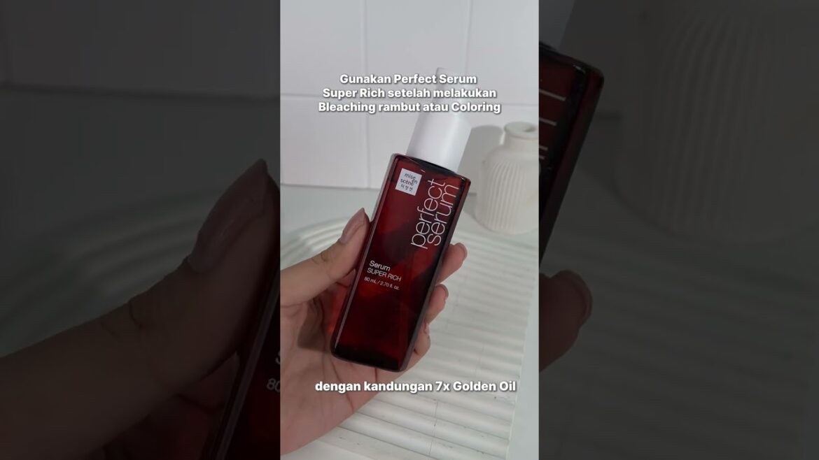 SUPER RICH come to the rescue for after care #miseenscene #PerfectSerum