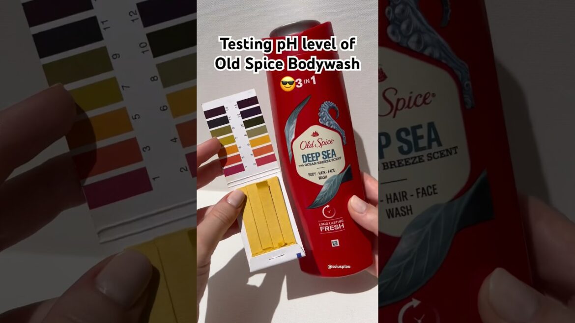 @oldspice Deep Sea Body Wash pH Test Reveal! ๐ #shorts #skincare #men @oldspice Deep Sea Body Wash pH Test Reveal! ๐ #shorts #skincare #men