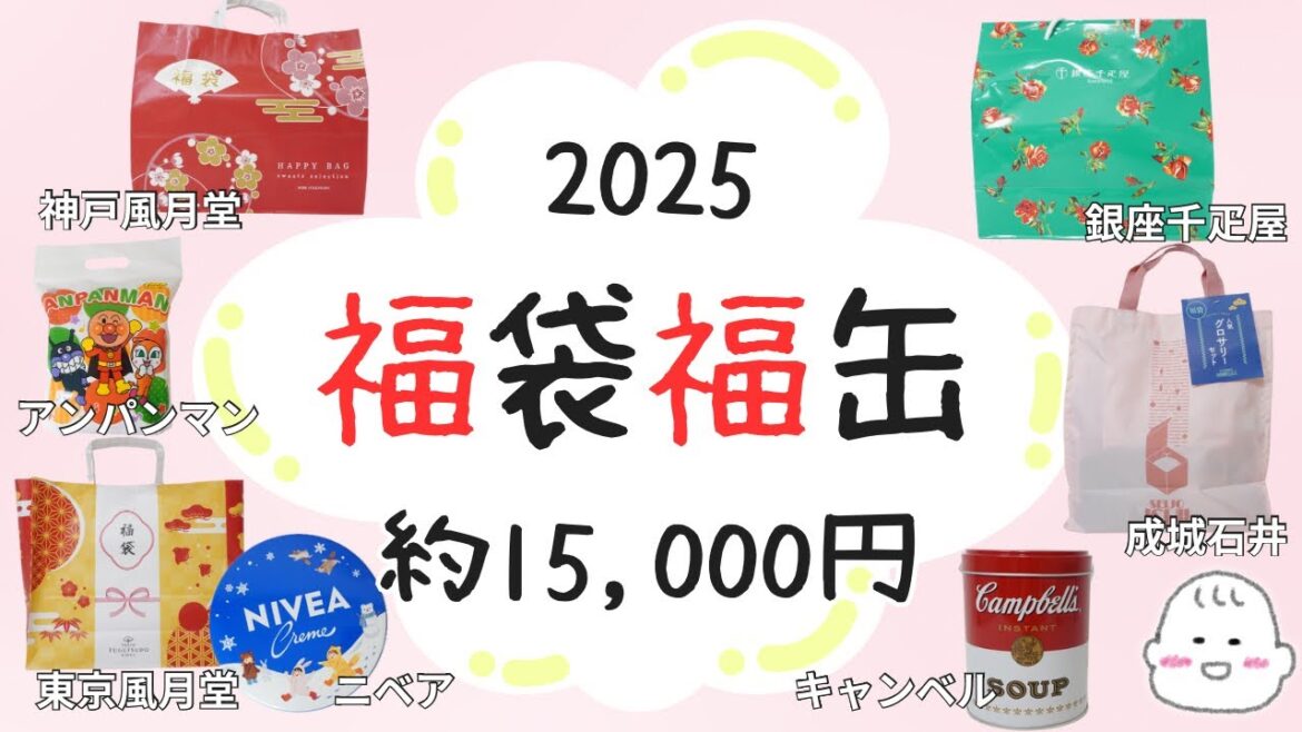 【福袋2025】成城石井とイトーヨーカドーで福袋散財💸🛍️ニベア福缶、銀座千疋屋、風月堂、キャンベルなど🌟💫