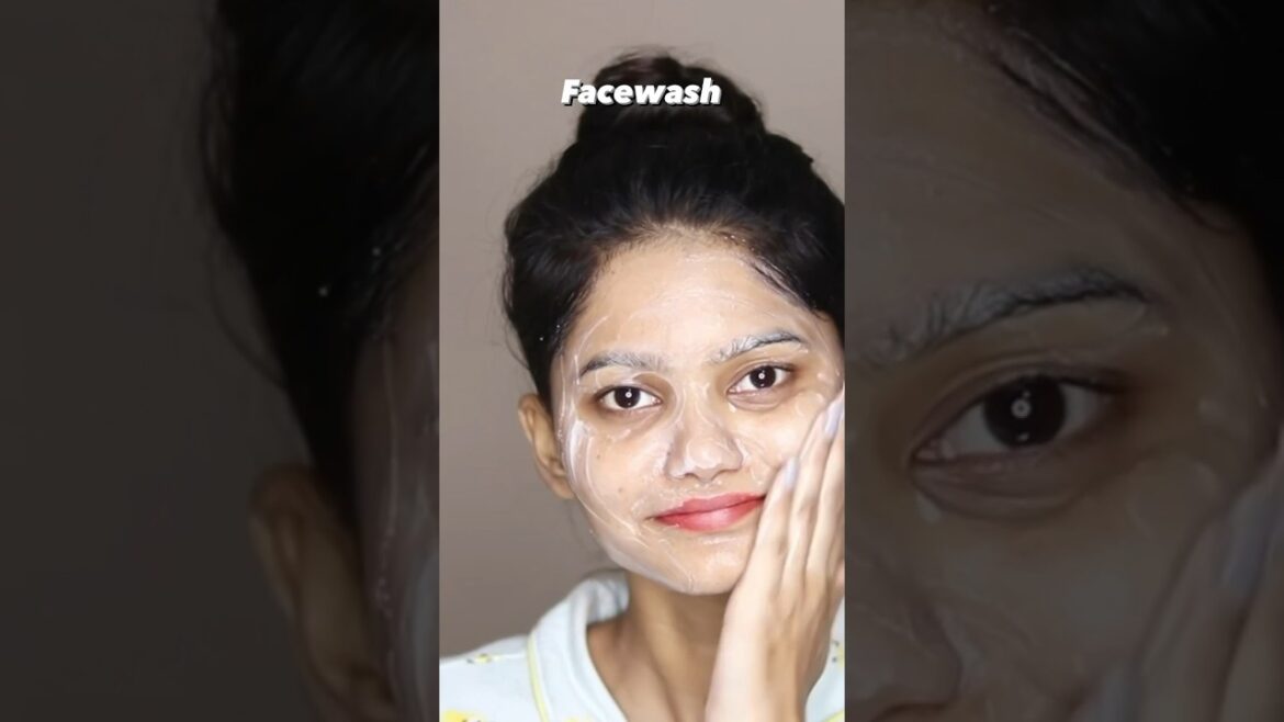 3 Step NIGHT SKIN CARE ROUTINE For GLOWY SKIN✨🥰 #skincare #youtubepartner