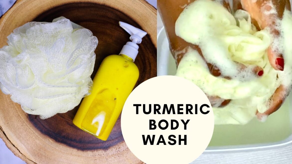 VERY DETAILED: DIY Brightening Turmeric Body Wash I PH Balanced + Calculating Preservative