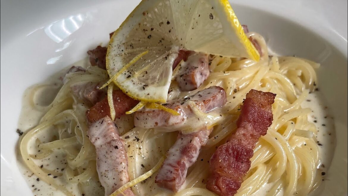 うますぎ注意！！レモンクリームパスタ🍝