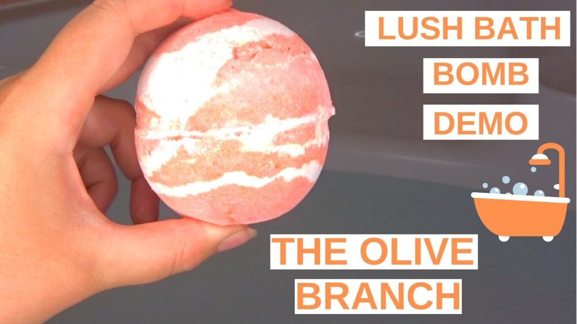 LUSH THE OLIVE BRANCH BATH BOMB DEMO AND REVIEW | RELAXING AND CALMING LUSH THE OLIVE BRANCH BATH BOMB DEMO AND REVIEW | RELAXING AND CALMING