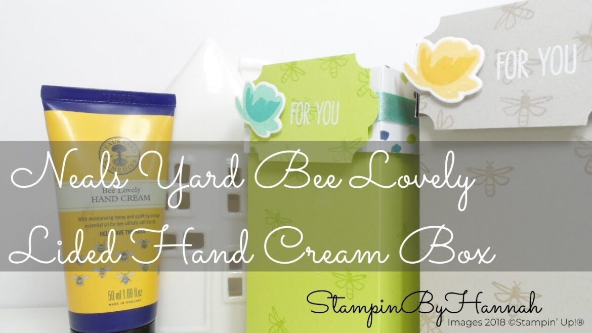 How to make a lidded box for Neal's Yard Bee Lovely Hand Cream