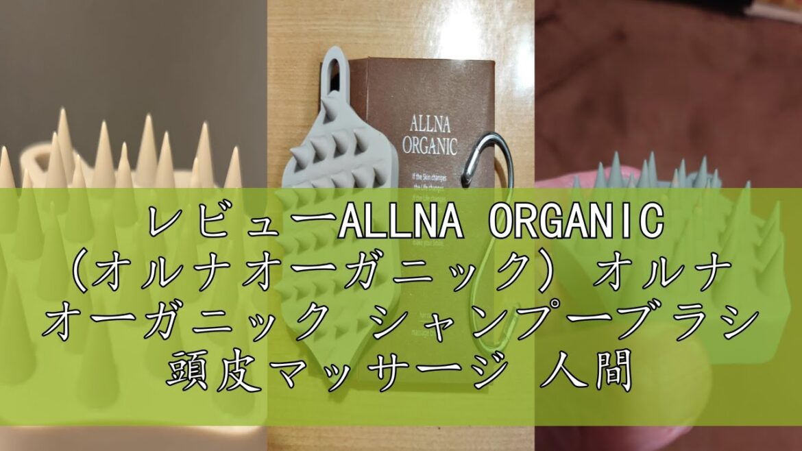 レビューALLNA ORGANIC (オルナオーガニック) オルナ オーガニック シャンプーブラシ 頭皮マッサージ 人間工学に基づき開発 S字フック付き 1個（ブラウン（ノーマル））