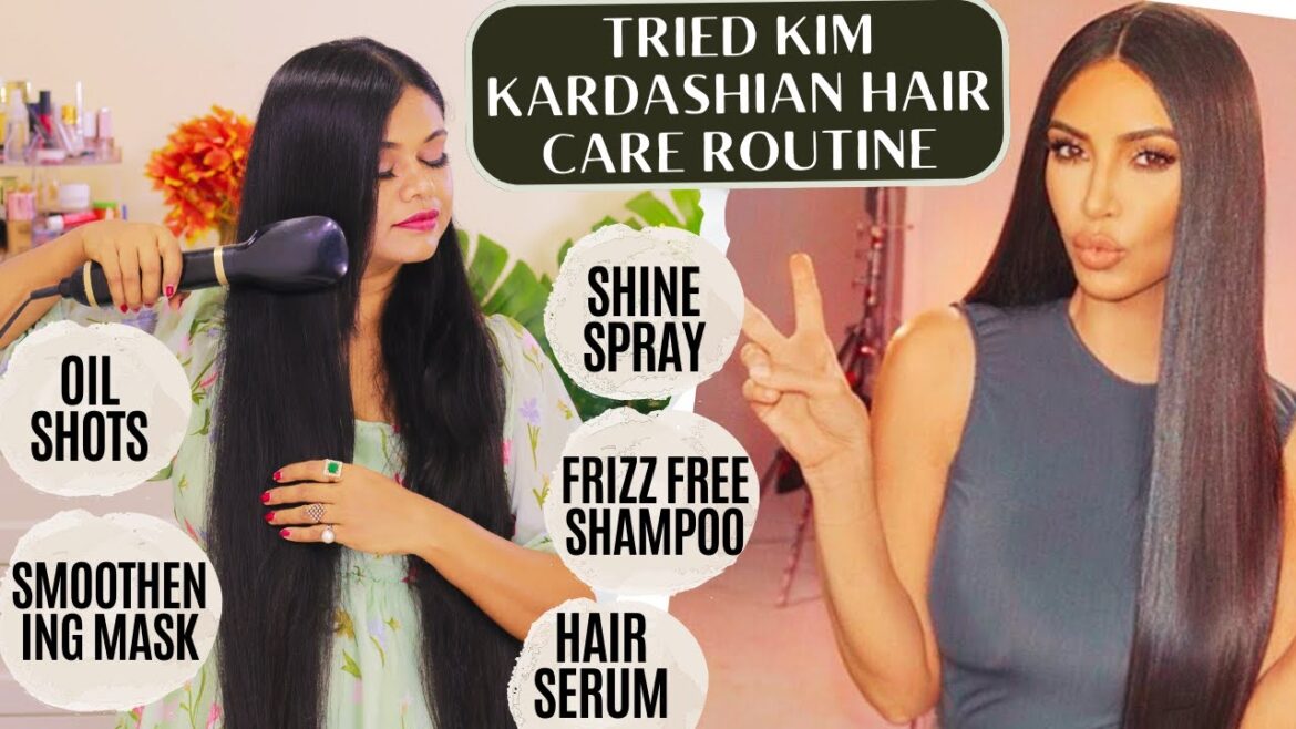 I Tried Kim Kardashian Hair Care Routine For Straight,Frizz Free Hair | Sushmita's Diaries