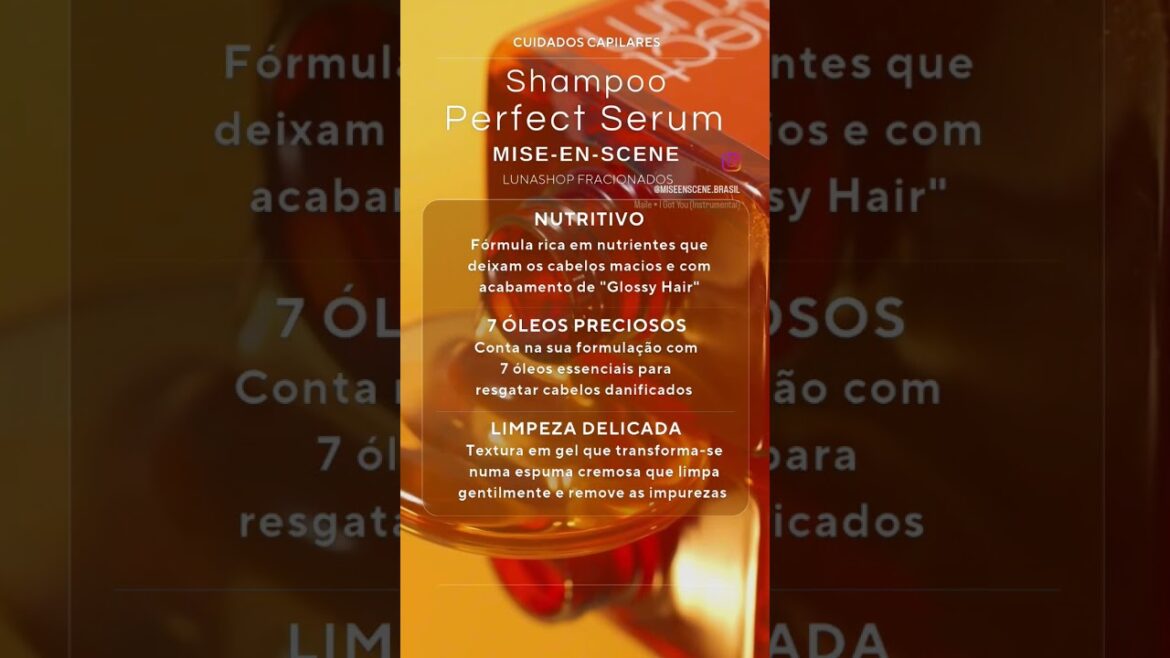 Shampoo Perfect Serum #cabelo #produtosdecabelo #cuidadoscomcabelo #miseenscene #shampoo Shampoo Perfect Serum #cabelo #produtosdecabelo #cuidadoscomcabelo #miseenscene #shampoo