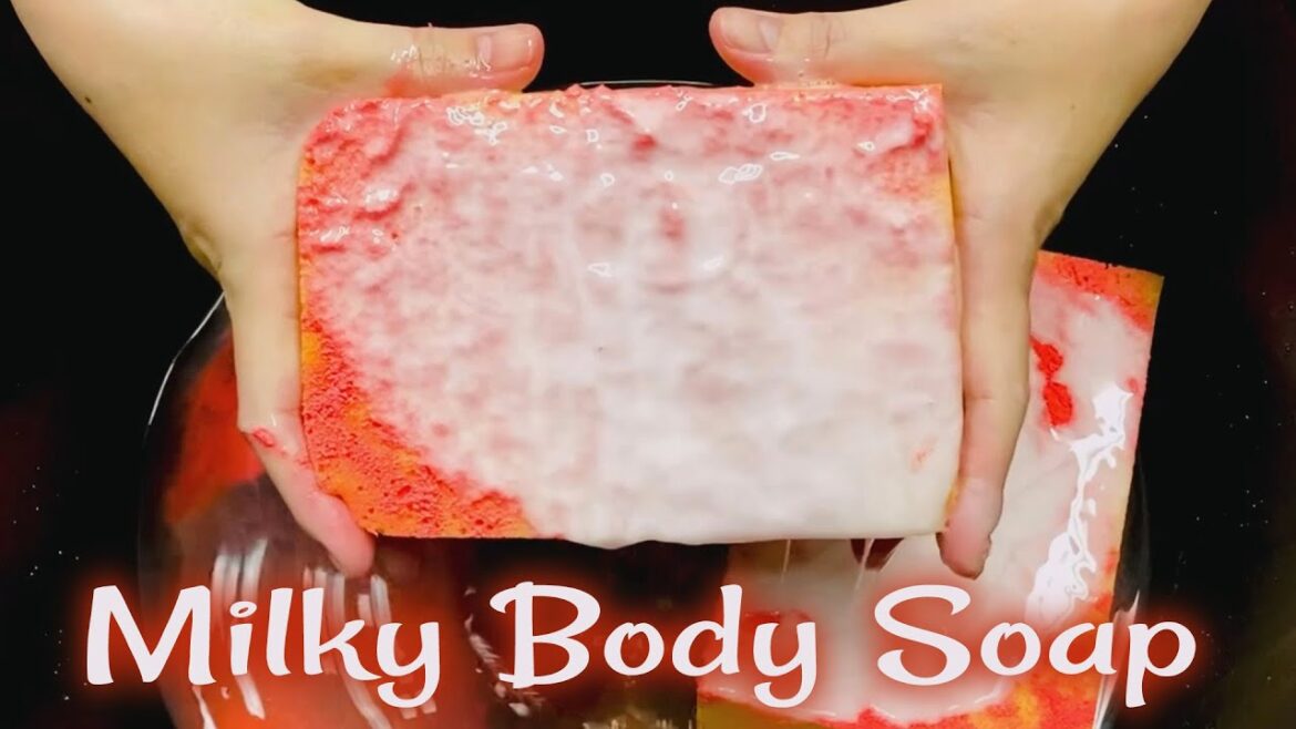 ASMR Sponge Squeeze 183.Milky Body Soap