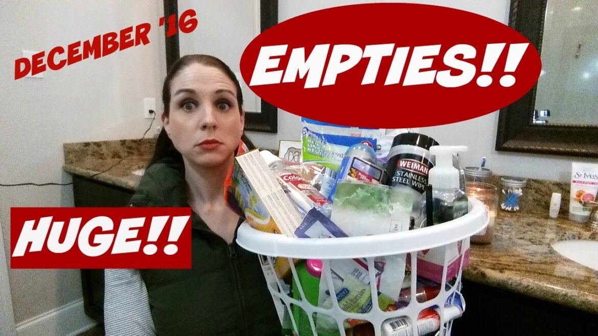 EMPTIES~DECEMBER 2016 PRODUCT REVIEWS~BIGGEST ONE YET!