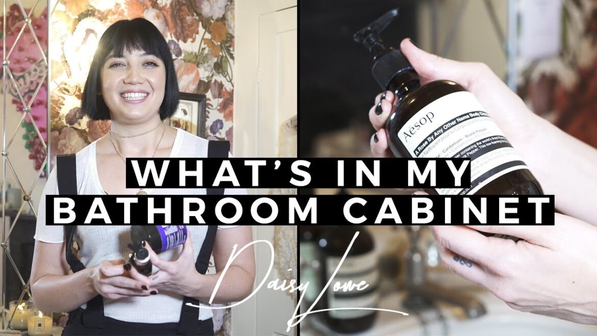 What's In My Bathroom Cabinet With Daisy Lowe | Beauty & Skincare