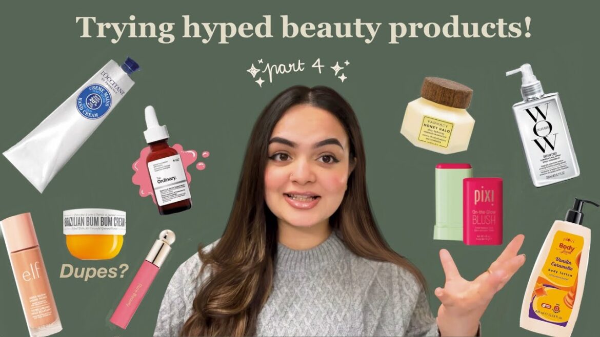 Trying VIRAL beauty products 💸✨ Skincare & makeup 🎀 L’occitane, pink serum, pixi blush / Reviews