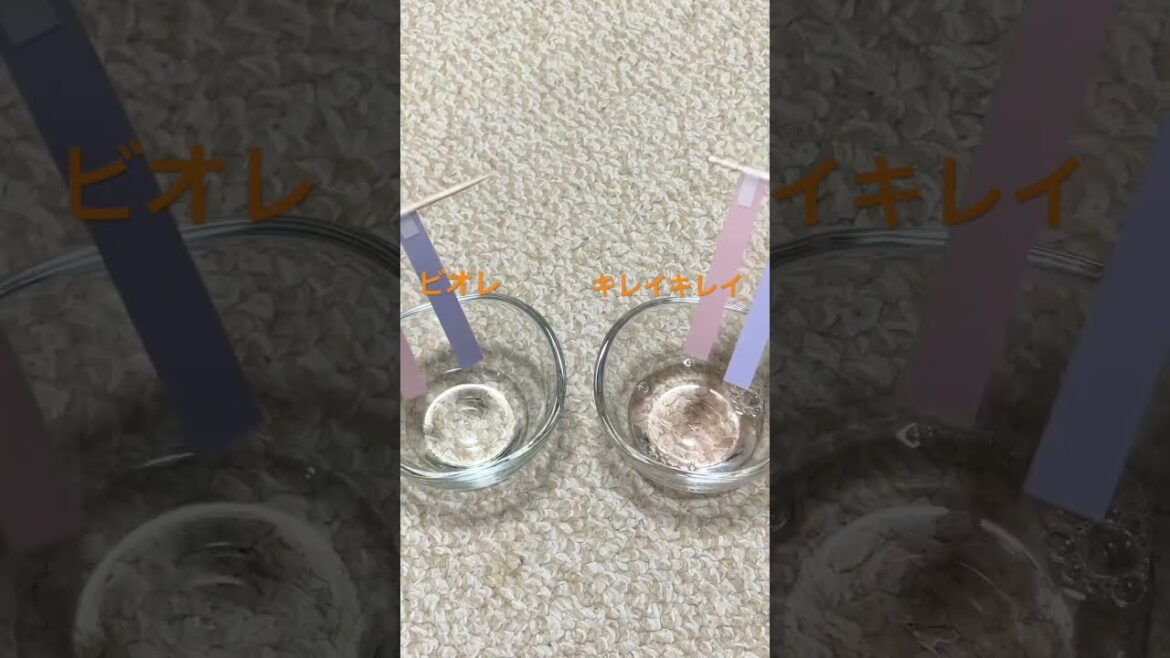 必見❗️衝撃❗️ビオレとキレイキレイは○○性😲 Acid or Alkali❓19　#shorts #リトマス紙 #衝撃