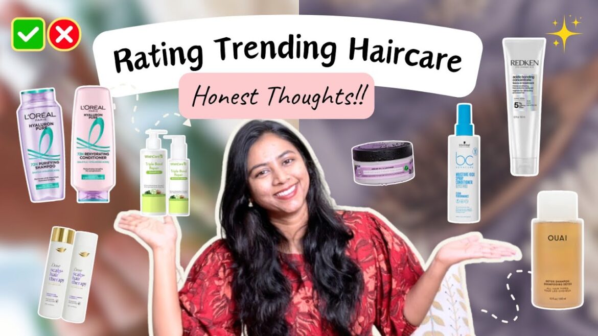 ✨トレンドのヘアケア製品を評価❌ スポンサーなし❌ Loreal、Ouai、Redken、Wishcare など!!