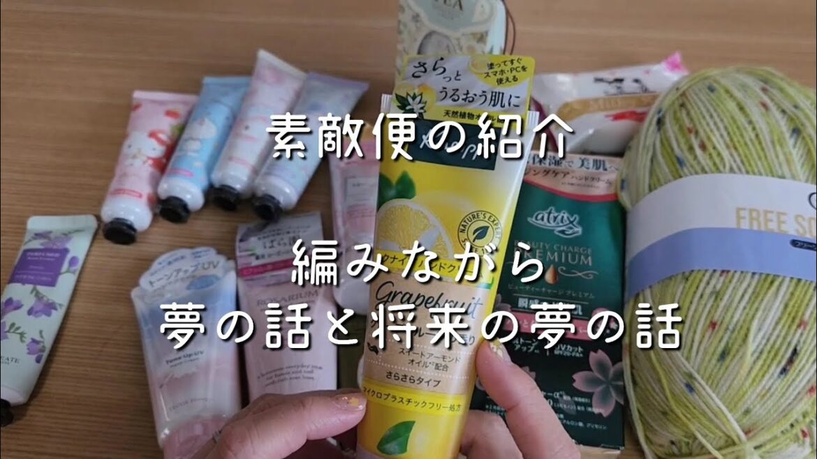 素敵便の紹介、編みながら夢の話と将来の夢の話