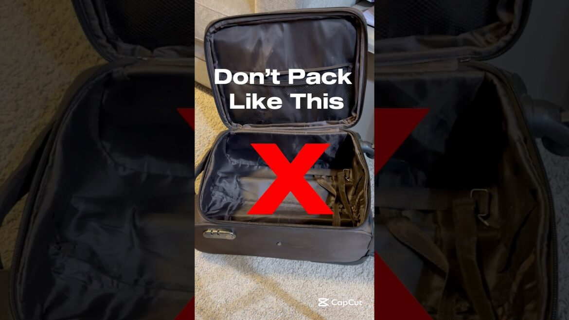 Master the art of packing | Maximize suitcase space! #Travel